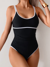 Ocevara Ocevara - Women's Tummy Control Swimsuit Color Block One Piece Bathing Suits Slimming Double - image 1