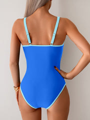Ocevara Ocevara - Women's Tummy Control Swimsuit Color Block One Piece Bathing Suits Slimming Double - image 17