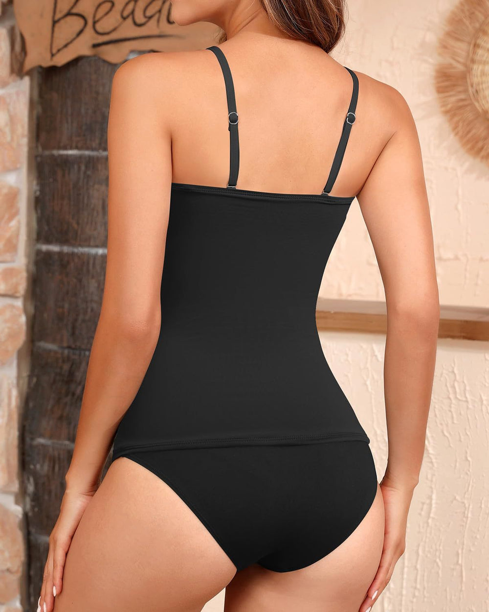Ocevara Ocevara - Women's Bandeau Bikini Swimsuits 2 Piece Strapless Tummy Control Bathing Suit - image 2