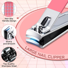 Ocevara Manicure Pedicure Set, 12 Pcs Nail Care Kit for Women, Mens Nail Grooming Kit, Manicure & - image 5