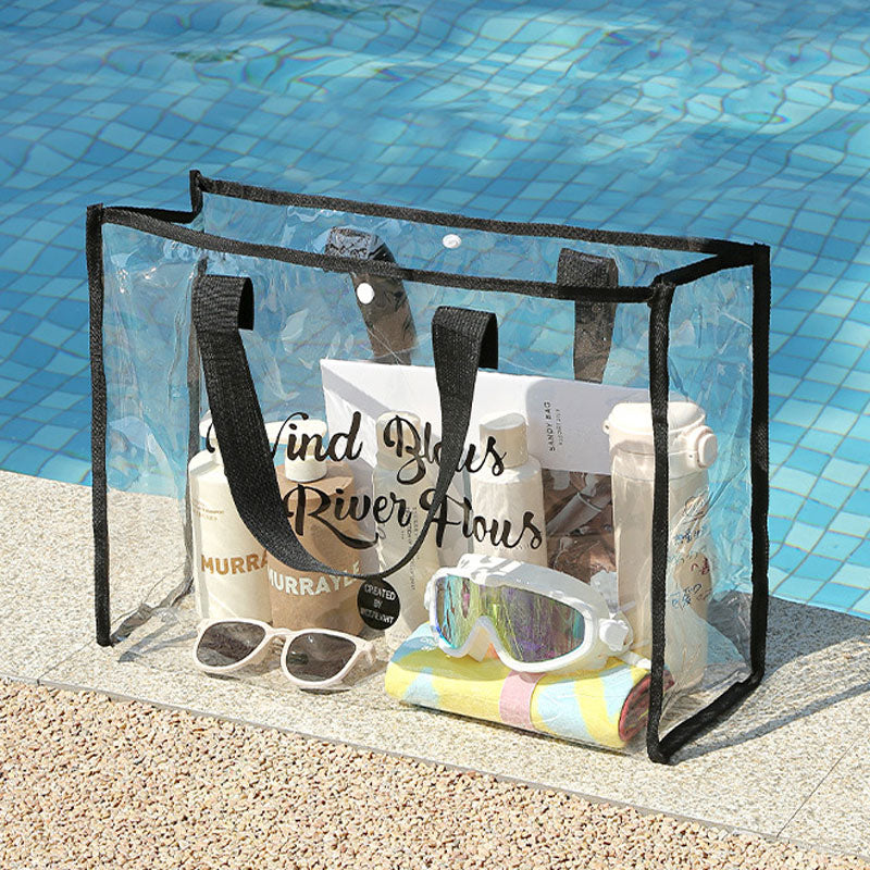 Ocevara Large-capacity Swimming Bag Transparent Visible Waterproof Wash Bag Foldable Portable Storage - image 6