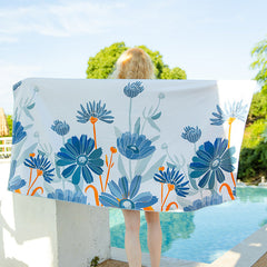 Ocevara Double-sided velvet beach towel for seaside swimming, water-absorbent, non-sand, breathable, - image 17