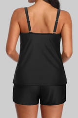 Ocevara Two Piece Tankini Swimsuits for Women Tummy Control Bathing Suit with Shorts Athletic Two Side - image 7