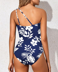 Ocevara Ocevara - One Shoulder One Piece Swimsuit for Women Tummy Control Bathing Suits - image 5