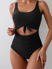 Ocevara Ocevara - Women's One Piece Swimsuit Tummy Control Slimming Bathing Suit Cutout Tie Knot - image 5