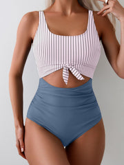 Ocevara Ocevara - Women's One Piece Swimsuit Tummy Control Slimming Bathing Suit Cutout Tie Knot - image 12