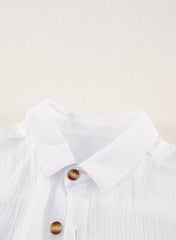 Ocevara Ocevara - White Solid Color Long Sun-proof Cardigan Cover Up - image 6