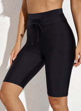Ocevara Black Quick-drying Conservative High Waist Swim Short - image 1