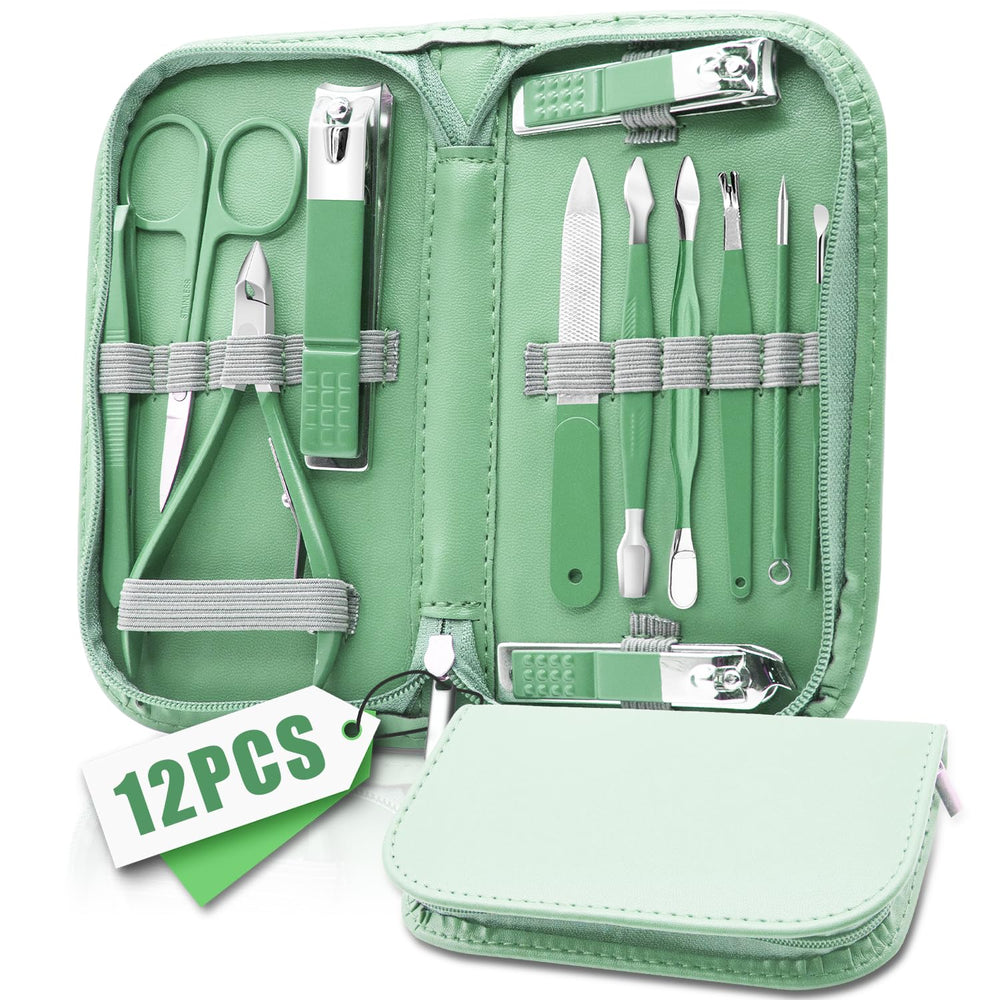 Ocevara Manicure Pedicure Set, 12 Pcs Nail Care Kit for Women, Mens Nail Grooming Kit, Manicure & - image 7