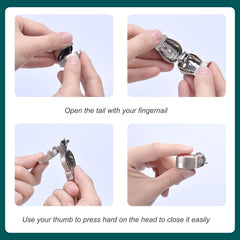 Ocevara German Professional Stainless Steel Mini Nail Clippers, Ultra Sharp and Sturdy Fingernail and - image 9