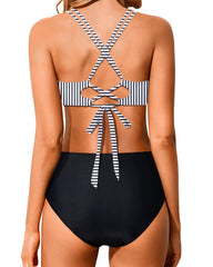 Ocevara Ocevara - Women High Waisted Bikini Set Two Piece Swimsuits Push up Wrap Swim Suits Top Tummy - image 19