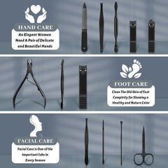 Ocevara Manicure Pedicure Set, 12 Pcs Nail Care Kit for Women, Mens Nail Grooming Kit, Manicure & - image 26