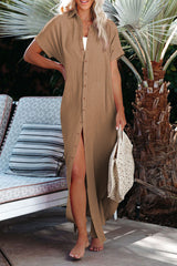 Ocevara Ocevara - White Solid Color Long Sun-proof Cardigan Cover Up - image 46
