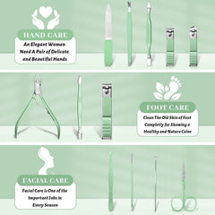 Ocevara Manicure Pedicure Set, 12 Pcs Nail Care Kit for Women, Mens Nail Grooming Kit, Manicure & - image 8