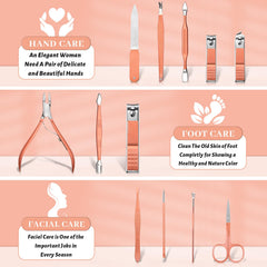 Ocevara Manicure Pedicure Set, 12 Pcs Nail Care Kit for Women, Mens Nail Grooming Kit, Manicure & - image 14