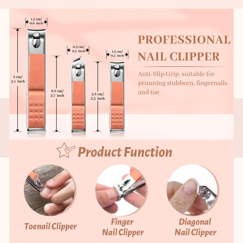 Ocevara Manicure Pedicure Set, 12 Pcs Nail Care Kit for Women, Mens Nail Grooming Kit, Manicure & - image 15