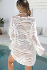 Ocevara Fashion Solid Hollow Swimsuit Cover Up - image 2