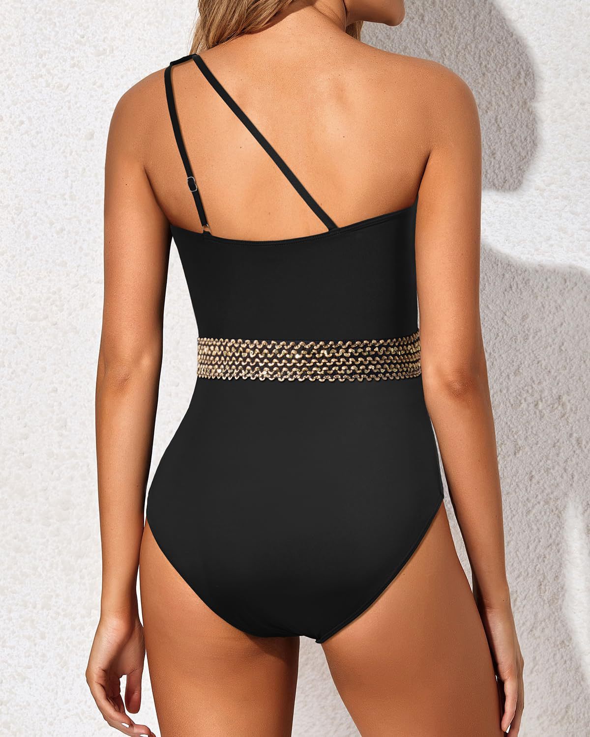 Ocevara Ocevara - One Shoulder One Piece Swimsuit for Women Tummy Control Bathing Suits - image 11