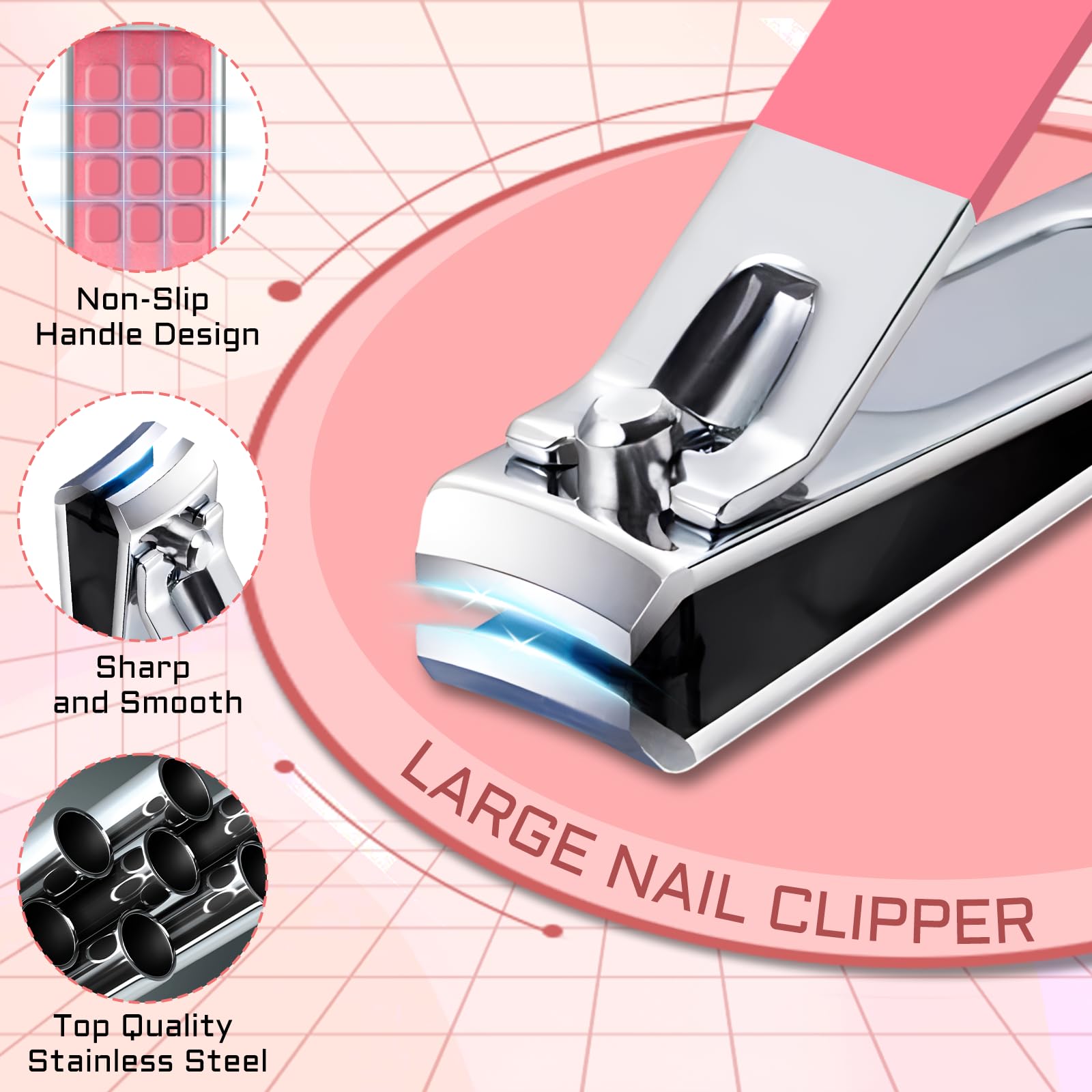 Ocevara Manicure Pedicure Set, 12 Pcs Nail Care Kit for Women, Mens Nail Grooming Kit, Manicure & - image 5