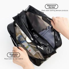 Ocevara New portable waterproof large-capacity wet and dry separation toiletry, makeup storage and - image 4