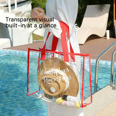 Ocevara Large-capacity Swimming Bag Transparent Visible Waterproof Wash Bag Foldable Portable Storage - image 3
