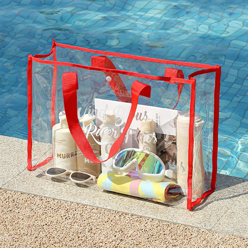Ocevara Large-capacity Swimming Bag Transparent Visible Waterproof Wash Bag Foldable Portable Storage - image 7