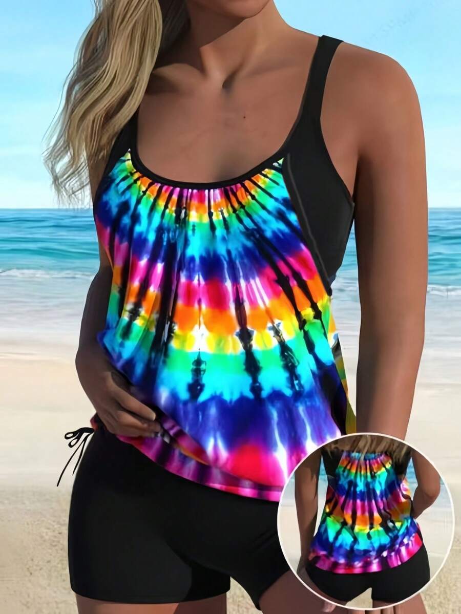Printed Two-Piece Swimwear Set