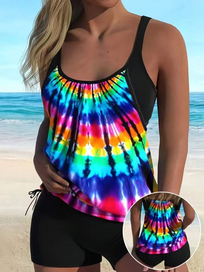 Printed Two-Piece Swimwear Set