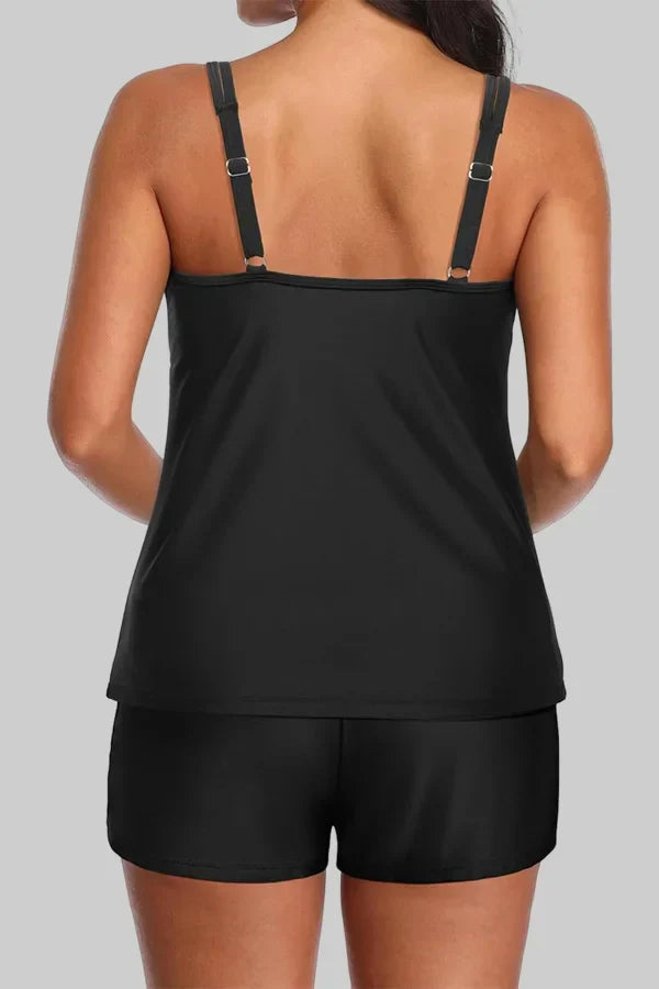 Ocevara Two Piece Tankini Swimsuits for Women Tummy Control Bathing Suit with Shorts Athletic Two Side - image 7