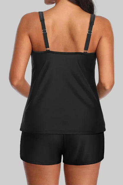 Ocevara Two Piece Tankini Swimsuits for Women Tummy Control Bathing Suit with Shorts Athletic Two Side - image 7