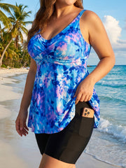 Printed Tankini Capris Set