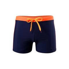 Men's Slim Fit Drawstring Square-Leg Swim Trunks