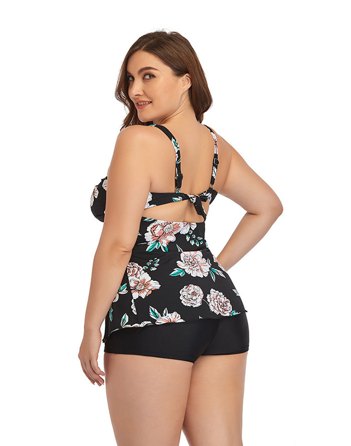 Ocevara Printed Camisole Plus Size Tankini Swimsuit - image 4
