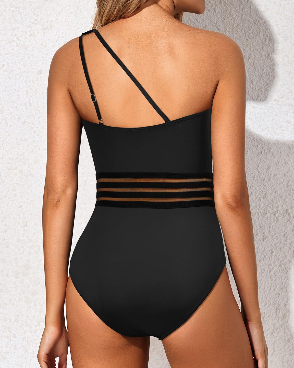 Ocevara Ocevara - One Shoulder One Piece Swimsuit for Women Tummy Control Bathing Suits - image 9
