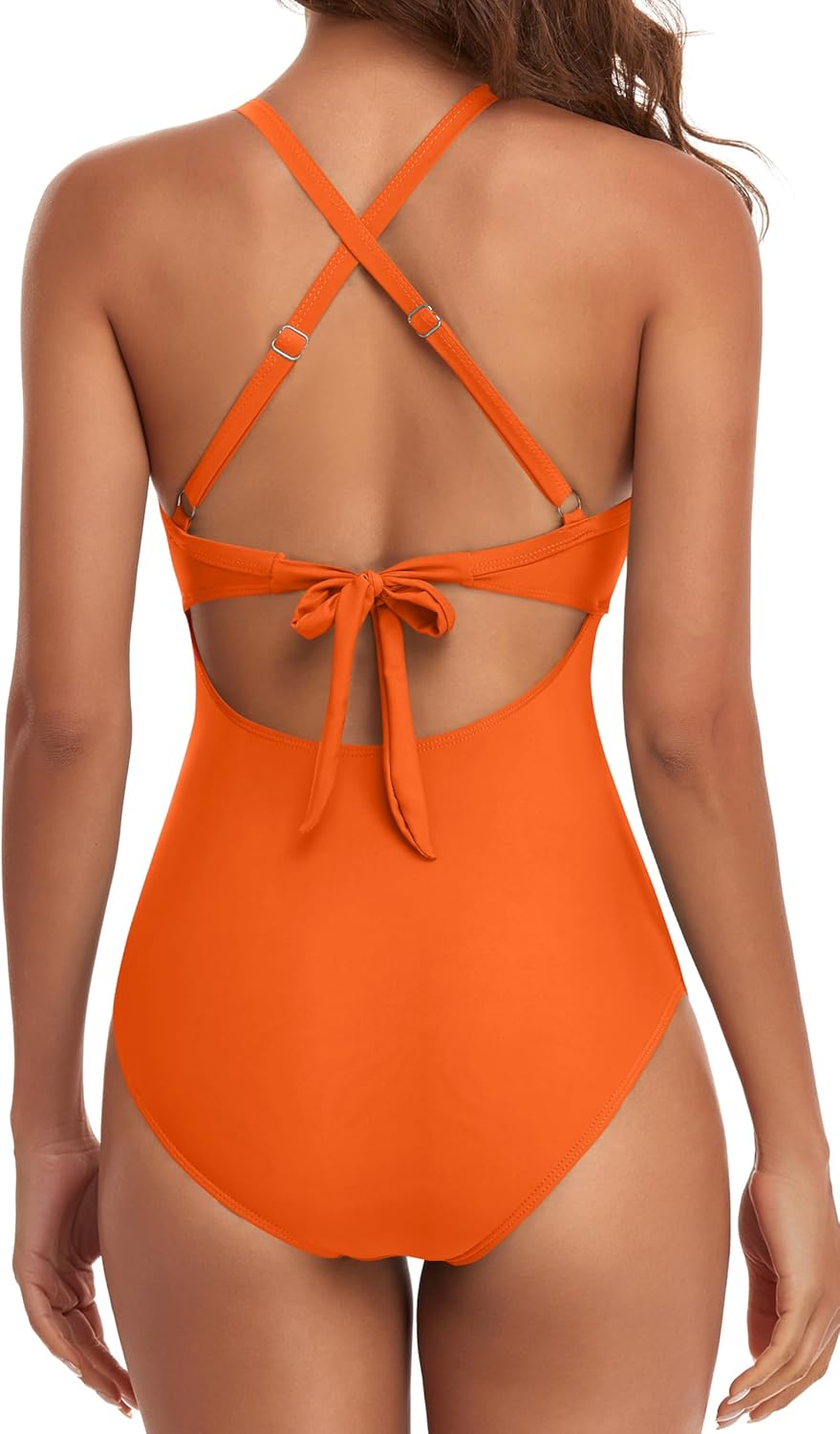 Ocevara Ocevara - Women's One Piece Swimsuits Tummy Control Cutout High Waisted Bathing Suit Wrap Tie - image 38