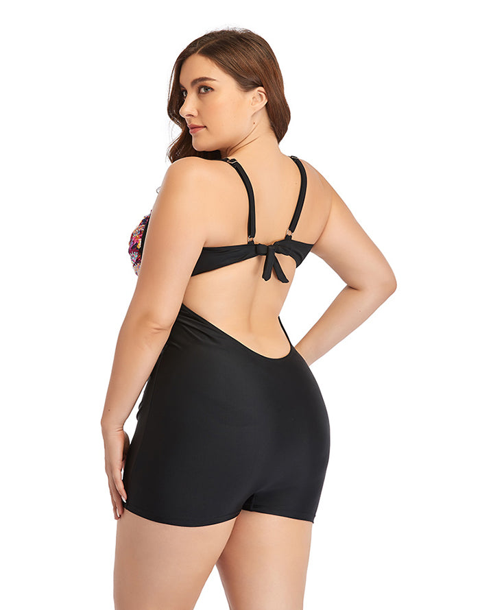 Ocevara Floral Plus Size One-Piece Swimsuit - image 4