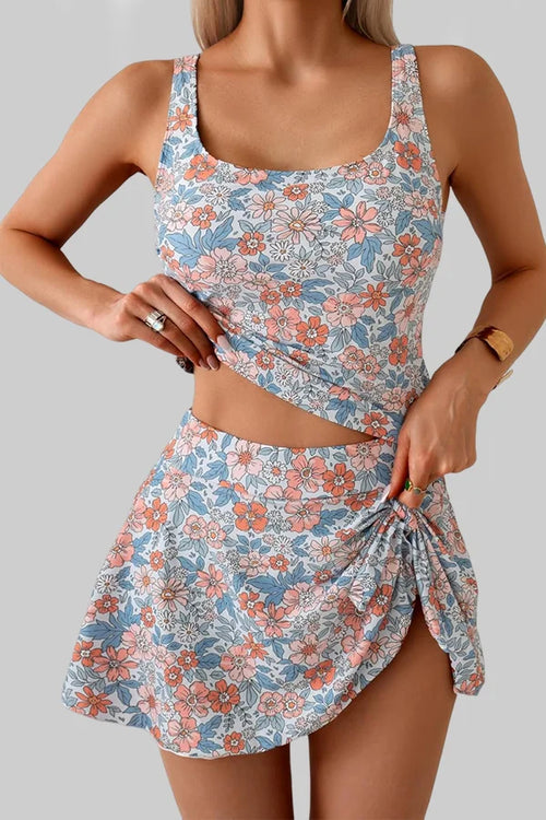 Ocevara Tankini Swimsuit for Women Tummy Control Two Piece Bathing Suit High Waisted Tank Top with - image 1