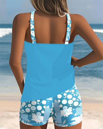 Ocevara Mid Waisted Floral Print Tankini Set - image 8