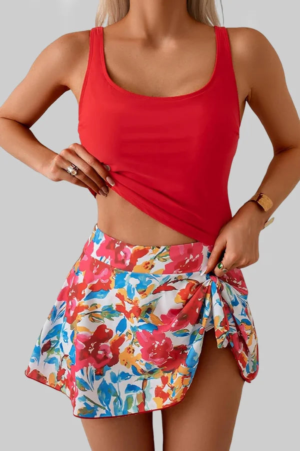 Ocevara Tankini Swimsuit for Women Tummy Control Two Piece Bathing Suit High Waisted Tank Top with - image 6