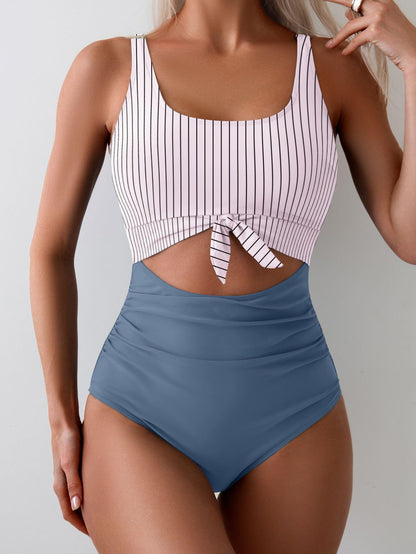 Ocevara Ocevara - Women's One Piece Swimsuit Tummy Control Slimming Bathing Suit Cutout Tie Knot - image 12