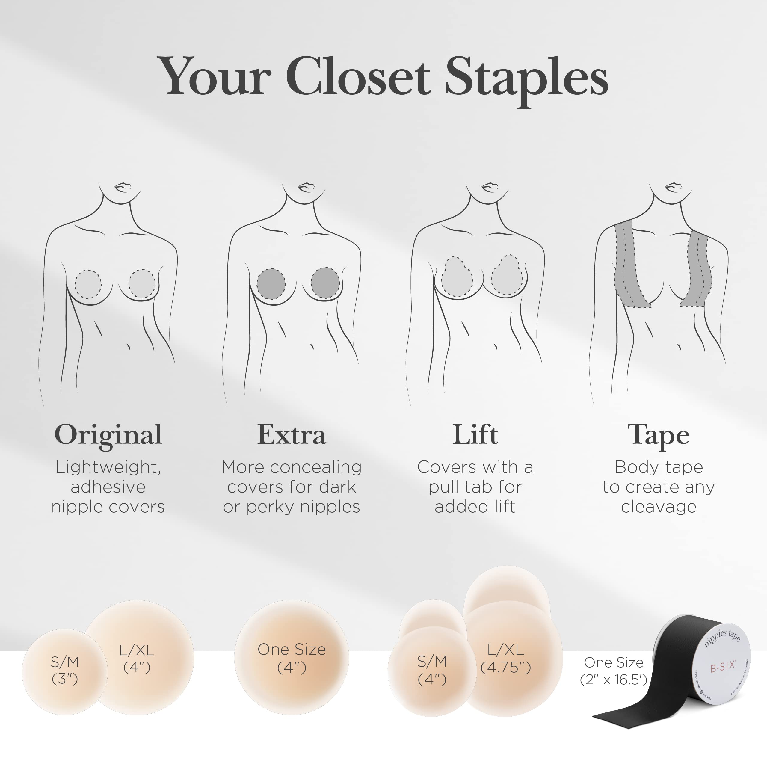 Ocevara Nipple Cover - Sticky Adhesive Silicone Nipple Pasties - Reusable Pasty Nipple Covers for - image 19