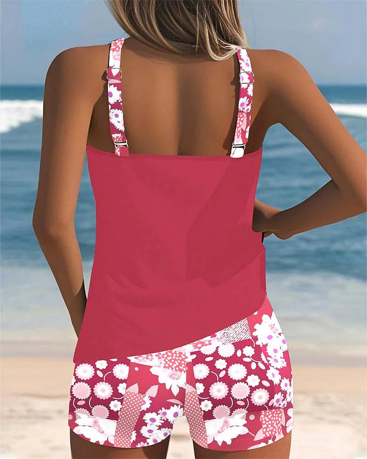 Ocevara Mid Waisted Floral Print Tankini Set - image 10