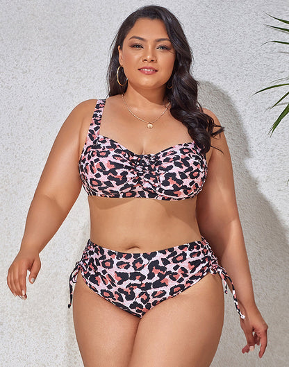 Ocevara Colorful Print Plus Size Bikini - image 10