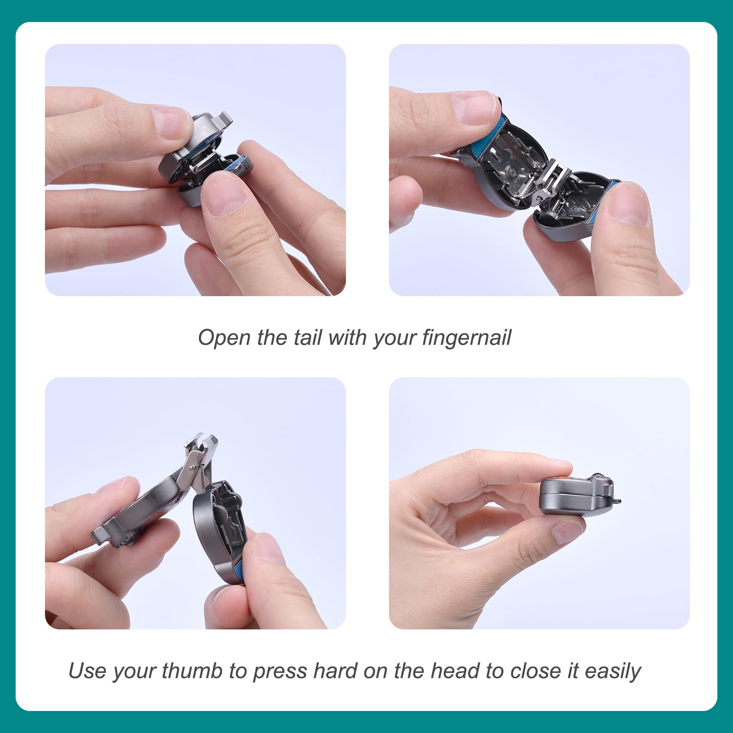Ocevara German Professional Stainless Steel Mini Nail Clippers, Ultra Sharp and Sturdy Fingernail and - image 5