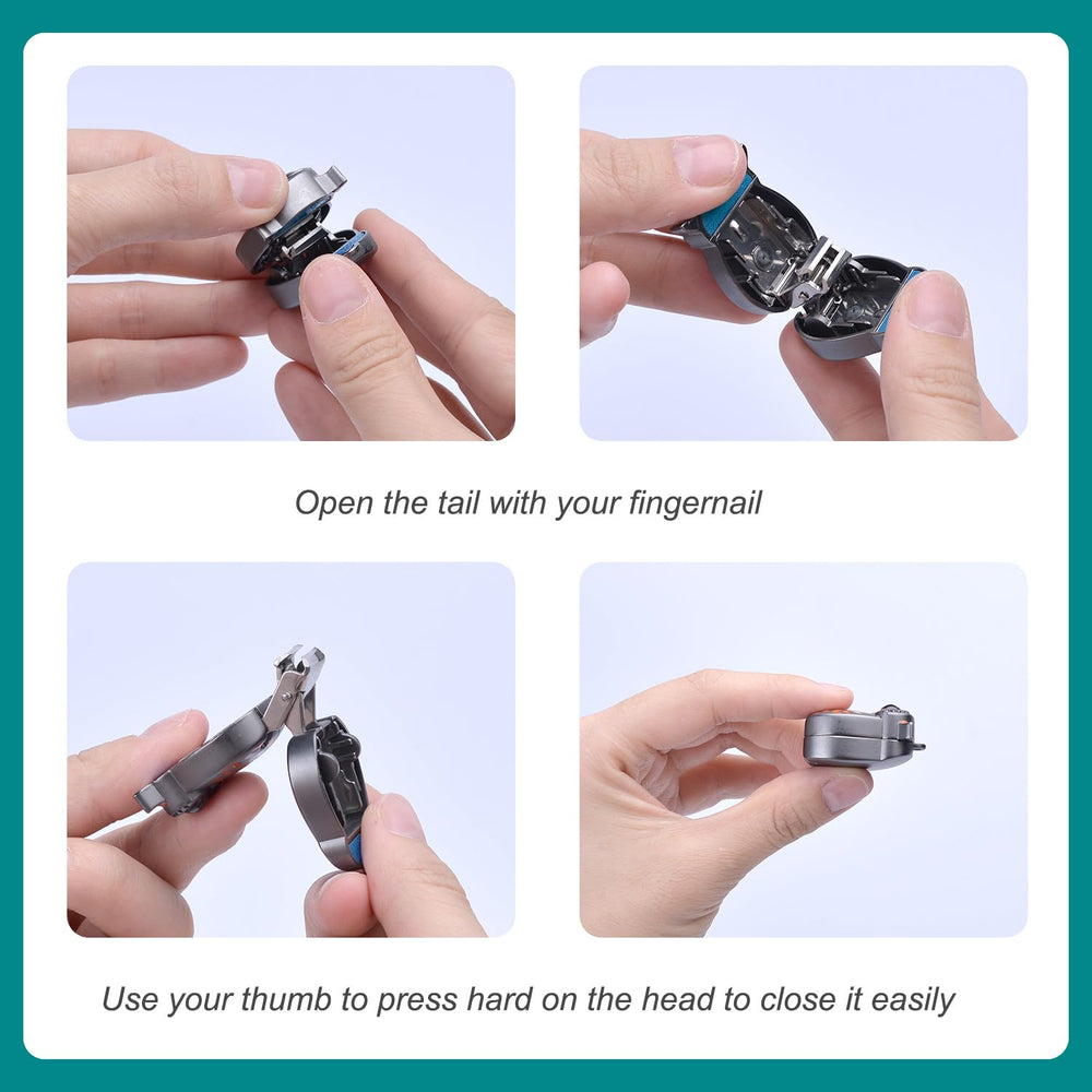 Ocevara German Professional Stainless Steel Mini Nail Clippers, Ultra Sharp and Sturdy Fingernail and - image 5
