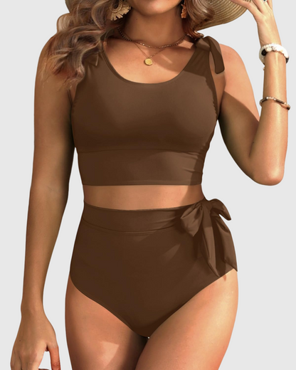 Ocevara Ocevara - Two Piece High Waisted Swimsuits Women Tummy Control Bikini Modest Bathing Suit - image 8