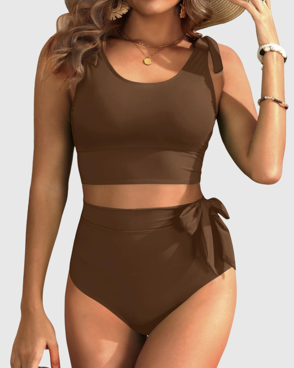 Ocevara Ocevara - Two Piece High Waisted Swimsuits Women Tummy Control Bikini Modest Bathing Suit - image 8