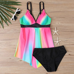Summer Halter Two-Piece Tankini Set