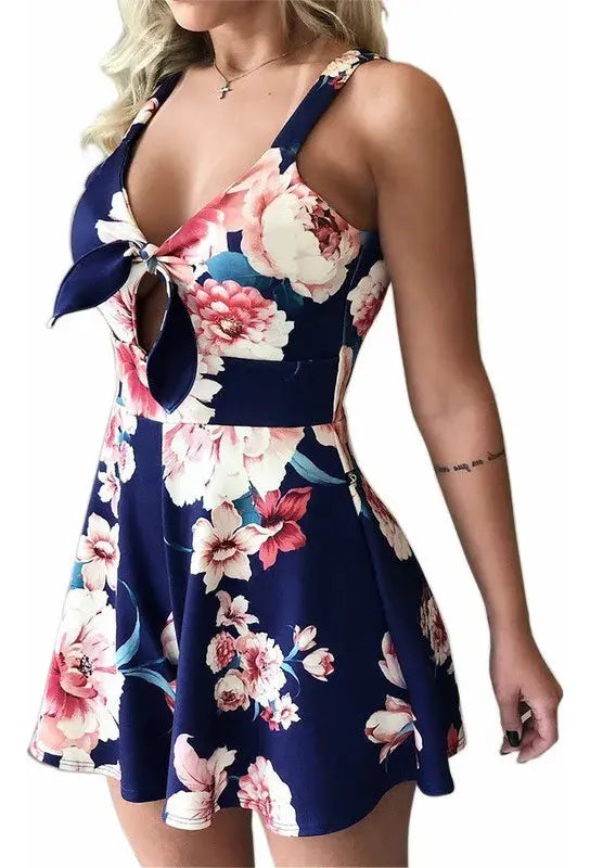 Printed Bandeau Bikini Set