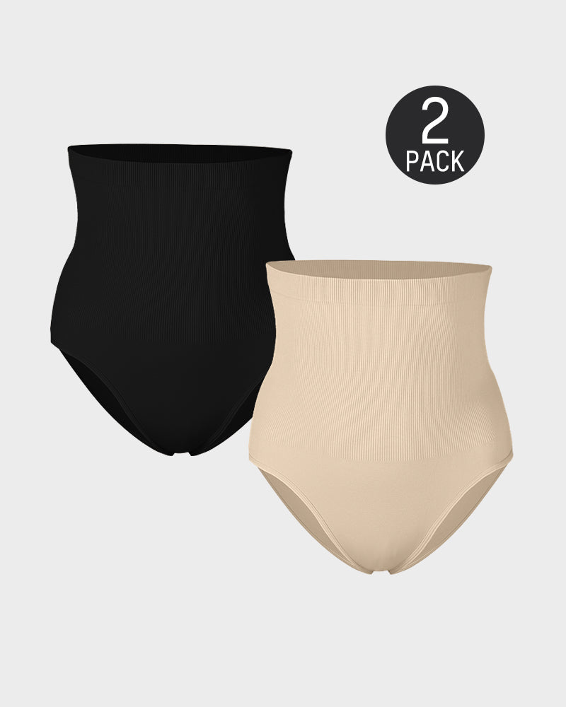 Ocevara High Waist Tummy Control Brief Panty (2 Pack) - image 17